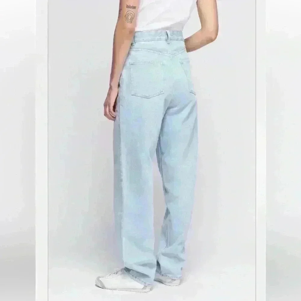 KOTN Unisex Antifit Denim high-waisted jeans light wash 36/32 (12-14). - Picture 12 of 16